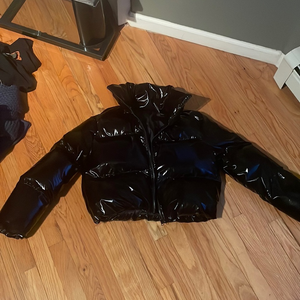 Black puffer jacket